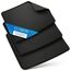 Gomin Mauspad - 28 x 20 cm (3er Pack) Gaming Mauspad rutschfest – Vernähte Kanten - verbessert Geschwindigkeit und Präzision, Schreibtischunterlage ideal für PC, Laptop und Büro - Mousepad schwarz