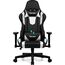 Homimaster Gaming Stuhl, Ergonomisch, Weiß, mit Lendenkissen, Kopfkissen und Armlehnen, Wippfunktion, 150 kg Belastbarkeit Weiss