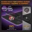 Gimars Upgrade Gaming Mauspad RGB, 15W Kabelloser Schnellladung, 800x300x5mm, Mousepad XXL mit 10 Farben LED-Licht, Groß LED Mouse Pad Gaming Zubehör mit Glatter Oberfläche, Rutschfester Gummifuß