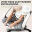 Dowinx Gaming-Stuhl Stoff mit Ausziehbare und Klappbare Fußstütze, Ergonomischer Bürostuhl mit Gelkissen und Taschenfederkissen, Verstellbarer Gaming Sessel Gamer Chair für Erwachsene Beige