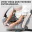 Dowinx Gaming Stuhl Stoff Bürostuhl mit Taschenfederkissen, Verstellbarer Gamer Stuhl mit Kopfstütze, Ergonomische Racing Gaming Sessel mit Fußstütze (Grau)