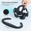 AMVR Face Cover Pad Facial Interface kompatibel mit Meta/Oculus Quest 3 Zubehör, mit weichem PU Face Cushion Pad Replacement und Ice Silk Cotton. Nicht kompatibel mit Meta Quest 3S