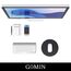 Gomin Mauspad Rund Ø 22cm, Gaming Mousepad rutschfest und Wasserdicht, Ohne störendes Logo verbessert Präzision und Geschwindigkeit, Mouse Pad Klein ideal für Büro, Laptop und Gaming, Schwarz