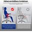 Homimaster Gaming Stuhl Ergonomisch, Schwarz, mit Lendenkissen, Kopfkissen und Armlehnen, Wippfunktion, 150 kg Belastbarkeit, Schwarz