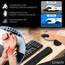 Gomin Handballenauflage für Tastatur und Maus, Ergonomisches Handgelenkstützen-Set rutschfest, Memory-Schaum Handgelenkauflage, Tastaturpad Ergonomisch und bequem für Büro und Home Office