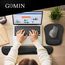 Gomin Mauspad mit Handauflage, Ergonomisches Tastaturpad und Mousepad 2 in 1, Handgelenkauflage für Tastatur und Maus löst Handgelenkschmerzen, Memory Foam Handballenauflage für Büro und Home Office