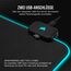 Corsair MM700 RGB Extended 3XL Gaming-Mauspad mit Stoffoberfläche - Oberfläche von 1220 × 610 mm - 360°-DREI-Zonen-RGB-Beleuchtung - USB-Hub mit Zwei Ports - rutschfeste Gummiunterlage - Schwarz