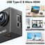 AKASO Action Cam,4K30FPS 20MP WiFi Unterwasserkamera EIS Stabilisierung 170° Weitwinkel Ultra HD Action Kamera mit 4X Zoom und 2x1050mAh Akkus-EK7000 Schwarz