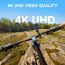 SJCAM SJ4000 Action Cam 4K30fps WiFi Unterwasserkamera,40MP Ultra HD 170°FOV mit EIS Bildstabilisierung, 30m/98ft Wasserdicht Sportkamera mit 2 Akkus, 32G SD Karte und Helmhalterung Zubehör Kits