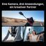 DJI Osmo 360 Vlog Combo, 360 Kamera ideal für Vlogger mit Mic Mini Sender, verlängerte Akkulaufzeit mit 3 Akkus, Action-Kamera mit 1-Zoll 360° Aufnahmen, Natives 8K 360° Video, 170° Sichtfeld