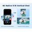 Camlance Action Cam Wasserdicht 4K60FPS mit 128GB Karte,131FT Unterwasserkamera 8X Zoom,WiFi Helmkamera 48MP, Stabilisierte Actionkameras mit Fernbedienung,2 * 1350 Batterien