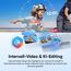 Insta360 GO 3S 128 GB - Tragbare 4K Mini-Kamera, Freihand-POVs, Überall anbringbar, Stabilisierung, 140 min Akku, 10 m wasserdicht, KI-Bearbeitung, Apple Find My, für Vlogs, Reisen, Outdoor