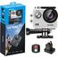 AKASO Action Cam EK7000 4K30FPS Action Kamera 170° Weitwinkel HD Unterwasserkamera 20MP WiFi wasserdichte Sport Kamera 2 Zoll LCD Bildschirm mit 2 Batterien (Silber)
