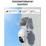 Reolink 2K Überwachungskamera Aussen Set WLAN mit Solar-/Akkubetrieb, 360° Schwenkbare, KI-Erkennung, Zentralverwaltung & Lokalspeicher, Ohne ABO-Gebühren, Home Hub Mini + 2xArgus PT Lite +Solarpanel