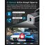 Dashcam Auto Vorne Hinten 4K+1080P, Navycrest 5GHz WiFi Dash Cam mit 64GB SD Karte, Dual Auto Kamera mit Super Nachtsicht, WDR, G-Sensor, 24/7 Parküberwachung, Loop-Aufnahme, APP Steuerung, Max 256G