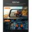 WOLFBOX 12" G840S 4K Spiegel Dashcam mit Rückfahrkamera, 5.8GHz WiFi Auto Kamera mit IPS-Touchscreen Dual Dash Cam Spiegel, Loop-Aufnahme und G-Sensor, Parküberwachung, GPS, kostenlose 32 GB-Karte