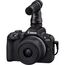 Canon EOS R50 Systemkamera + RF-S 18-45mm is STM Objektiv 2X Batterien (Zusätzliches Akku-Kit) - Spiegellose Kamera (Digitalkamera mit Autofokus + Motiverkennung für Personen Augen Tiere Fahrzeuge.)