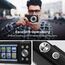 Digitalkamera, STUOGYUM Autofokus Vlogging Kamera FHD 2.7K 48MP Fotokamera Digitalkamera, Wiederaufladbare Kompaktkamera für YouTube Vlogging für Fotografie-Anfänger （Schwarz）