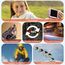 Digitalkamera 4K 64MP FHD Fotokamera für Kinder Fotoapparat 18X Digitalzoom Fotokamera Kompaktkamera mit 2 Bildschirme, 64GB SD Karte für Kinder Teenager Anfänger, Rosa