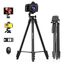 KINGJOY Handy Kamera Stativ 71" Leichtes Smartphone Stativ mit Fernauslöser, 360°Drehung Tragbar Tripod mit Tablet Handyhalterung für Canon Nikon Action Kamera
