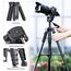 K&F Concept Leichtes Kamera Stativ mit Handyhalterung, 146cm Fotostativ Handy Stativ für Smartphone iPhone Samsung DSLR SLR Canon Nikon Sony Olympus
