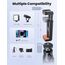 Mini Handy Stativ für Smartphone, Flexibler 360° Drehbarer Tripod mit Fernauslöser, Tragbarer Kamera Ständer Handy-Foto & Videokits Kompatibel mit iPhone, Galaxy