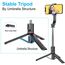 EASERIA Selfie Stick Kompatibel mit iPhone Samsung, Handy Stativ für Live-Streamer, Smartphone Selfiestick & Tripod mit Abnehmbarer Handyhalterung und Fernbedienung, Koppelbar mit Handy Bluetooth