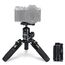 Rollei Compact Traveler Mini M1, Ministativ Kamera aus Aluminium 49cm Leichtes Desktop Reisestativ Klein mit Arca Swiss Kugelkopf Kompaktes Tischstativ für DSLR Schwarz, Stativ-Klein-Mini-Tripod