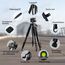 Rollei Compact Traveler Star S4, 188cm Kamera Stativ Leicht Kompakt aus Aluminium Fotostativ mit Kugelkopf für DSLR Dreibeinstativ für Smartphone mit Handyhalterung, Kamerastativ-Camera-Tripod