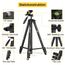 KINGJOY Handy Kamera Stativ 71" Leichtes Smartphone Stativ mit Fernauslöser, 360°Drehung Tragbar Tripod mit Tablet Handyhalterung für Canon Nikon Action Kamera