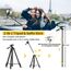 KINGJOY Handy Kamera Stativ 71" Leichtes Smartphone Stativ mit Fernauslöser, 360°Drehung Tragbar Tripod mit Tablet Handyhalterung für Canon Nikon Action Kamera