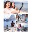 Mini Handy Stativ für Smartphone, Flexibler 360° Drehbarer Tripod mit Fernauslöser, Tragbarer Kamera Ständer Handy-Foto & Videokits Kompatibel mit iPhone, Galaxy