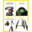 Rollei Compact Traveler Star S1 Stativ, 120cm Kompaktes Kamerastativ aus Aluminium Leichtes Videostativ mit Kugelkopf für DSLR Dreibeinstativ Schwarz, Stativ-Kamera-Tripod-Camera-Reisestativ
