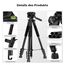 K&F CONCEPT Kamerastativ S254A3+BV01, Leichtes Stativ mit Tasche,172cm Handystativ,Tripod für Canon Nikon Sony Kamera/DSLR/Camcorder,Stativ für Smartphone,Reisestativ mit Handy-Tablet-Halterung