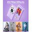 Digitalkamera 1080P, 44MP Fotokamera 16X Digitalzoom Kamera, Vlogging Fotoapparat Kompaktkamera mit 2,4" LCD Bildschirm, 32G Micro Speicherkarte, 1 Akku für Kinder Teenager Studenten Anfänger-Violett