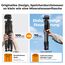 K&F CONCEPT Kamerastativ S255A3+BV01,Leichtes Stativ mit Tasche,190cm Handystativ,Tripod für Canon Nikon Sony Kamera/DSLR,Stativ für Smartphone,Reisestativ mit Handy-Tablet-Halterung(Schwarz)