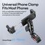 ULANZI MA56 4-in-1 Metall Stativhalterung Smartphones mit Cold Shoe Mount, Arca-Swiss-Platte, 360° Verstellbare Blitzschuh-Kamerahalterung, Aliminim Adapter kompatibel für iPhone Android Digitalkamera