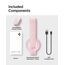 Spigen MagSafe Selfie Stick Stativ [Wondersnap] [MagFit-Technologie & Bluetooth-Fernbedienung] Tripod kompatibel mit iPhone 16/15/14/13 Serien, Galaxy S25/S24/S23 und Allen Smartphones - Peach Pink