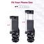 ULANZI ST-10 Metall Handyhalterung Handy Stativ Adapter Zubehör Tripod Selfie Stick Smartphone Halterung mit 2 Cold Shoe 360º Rotation 1/4"-Schraubanschlus Z-Achsen für iPhone Android Digitalkamera
