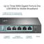 TP-Link ER605 Omada Gigabit VPN Router, Bis zu 3 Ethernet-WAN-Ports, Mobilfunknetzanbindung via USB, IPSec/PPTP/L2TP VPN Over IPSec/SSL Protokolle