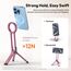 ULANZI MA30 Magnetisches Handy-Stativ Aluminium, Karabinerförmige Smartphone-Tasche, Mini Selfie Stick Portable, Faltbar Ständer, Schnellhalterung Tripod fur iPhone 16, 15, 14, 13, 12, Rosa