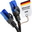 KabelDirekt Netzwerkkabel – Überträgt maximale deutsche Glasfaser-Geschwindigkeit – Netzwerk, Ethernet Kabel, LAN & Patch Kabel – 0,5m – In 0,25-30m – Gigabit-Netz, Router/Modem, RJ45 (schwarz)
