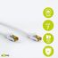 Goobay 92664 Lan Kabel 3meter doppelt geschirmt S-FTP - Netzwerkkabel CAT 7 Kabel 3m - LAN Kabel CAT 7 mit 10 Gigabit - RJ45 Stecker - Weiß