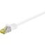 Goobay 92667 Lan Kabel 10meter doppelt geschirmt S-FTP - Netzwerkkabel CAT 7 Kabel 10m - LAN Kabel CAT 7 mit 10 Gigabit - RJ45 Stecker - Weiß
