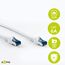 Goobay 92709 CAT 6a PatchKabel, EthernetKabel, doppelt geschirmt, S-FTP bis 10000 Mbits, 500 Mhz, halogenfrei Kupfer Kabel, RJ-45 Stecker, vergoldete Kontakte, 1m, Weiß
