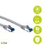 Goobay 92639 CAT 6a PatchKabel, EthernetKabel, doppelt geschirmt, S-FTP bis 10000 Mbits, 500 Mhz, halogenfrei Kupfer Kabel, RJ-45 Stecker, vergoldete Kontakte, 20m, Grau