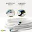 Goobay 92714 CAT 6a PatchKabel, EthernetKabel, doppelt geschirmt, S-FTP bis 10000 Mbits, 500 Mhz, halogenfrei Kupfer Kabel, RJ-45 Stecker, vergoldete Kontakte, 7,5m, Weiß