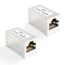VCELINK RJ45 Kupplung Cat7, vergoldet Lan Verbinder, 10 Gigabit Lan Kabel Verlängerung, Lan Adapter geschirmt für Ethernet Kabel, Netzwerkkabel, Patchkabel Cat6A Cat6 Cat5e Cat5, 2 Stück