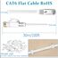 LAN Kabel 30 meter Weiß, Lang Netzwerkkabel Flach, Hochgeschwindigkeits Gigabit Ethernet Kabel, Cat6 RJ45 Weiss Internet Patchkabel für Router, Switch, Modem, Laptop, PS5, PS4, Smart TV, Xbox One