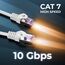 deleyCON 15m CAT7 Netzwerkkabel - 10 Gigabit - RJ45 Patchkabel Ethernet Kabel (Kupfer, SFTP PiMF Schirmung) - für Highspeed LAN DSL Switch Modem Router Patchpanel CAT7 CAT6 CAT5 - Weiß